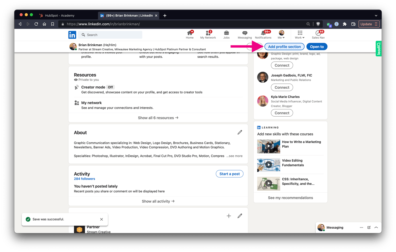 How to add Hubspot Certifications to LinkedIn StepbyStep